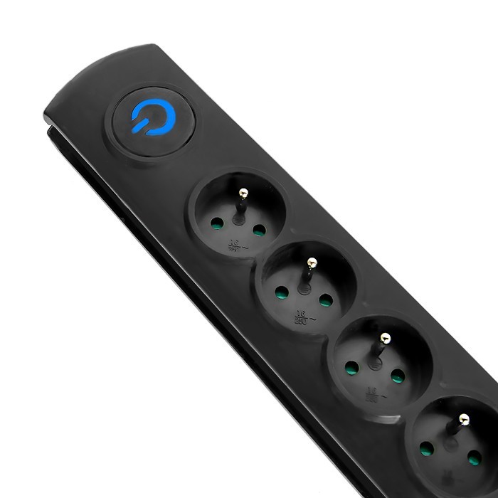 xyz - Listwa zasilająca antyprzepięciowa QOLTEC 6 gniazd 1.8m - abc