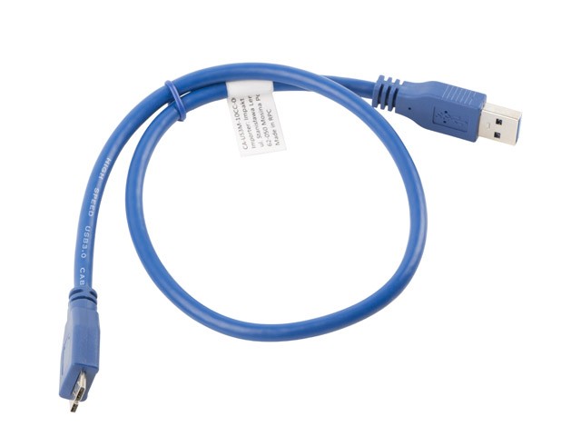 xyz - LANBERG Kabel USB 3.0 micro AM-MBM5P 0.5M niebieski - abc