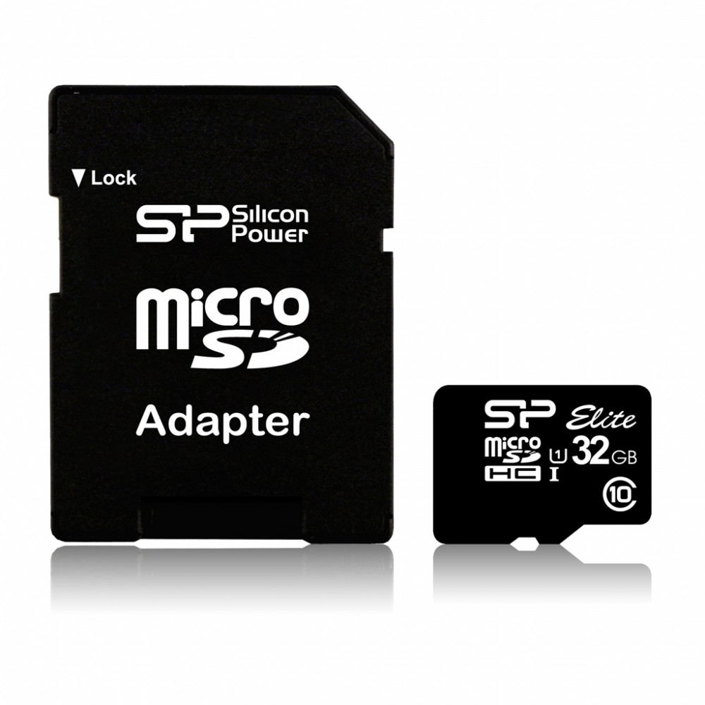 xyz - Karta pamięci MicroSDHC Silicon Power Elite UHS-1 32GB CL10 + adapter - abc
