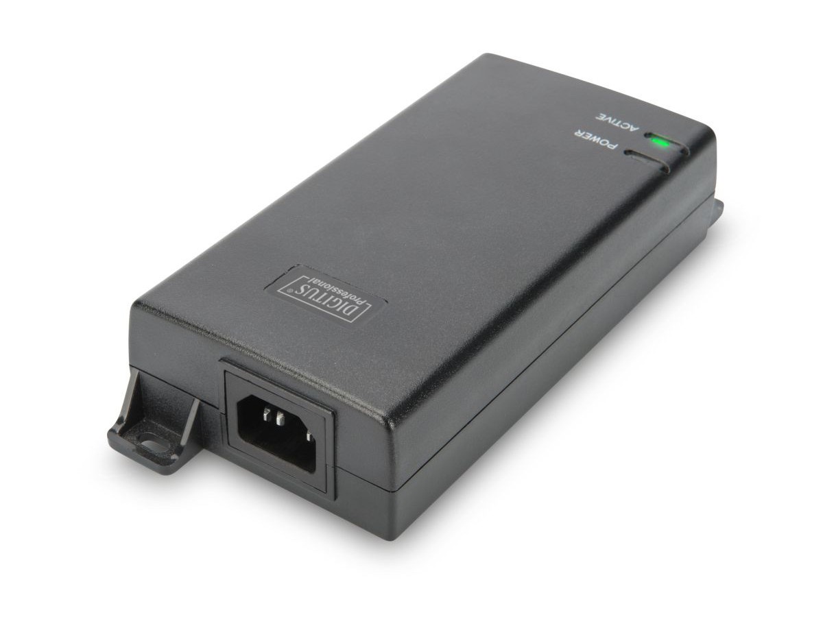 xyz - Zasilacz/adapter DIGITUS PoE+ 802.3at, 48V, 60W, aktywny - abc