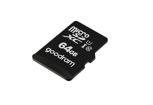 xyz - Karta Pamięci GOODRAM 64GB microSDXC 100MB/s C10 UHS-I U1 M1AA-0640R12 Adapter - abc